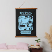 Japanse Tokyo metro openbare advertentie Hangend Wandkleed (Slaapkamer)
