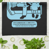 Japanse Tokyo metro openbare advertentie Theedoek (Gevouwen)