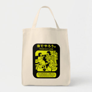 Japanse Tokyo metro openbare advertentie Tote Bag