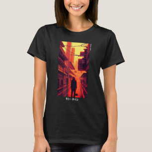 Japanse Tokyo Streetslijtage esthetische Futuristi T-shirt