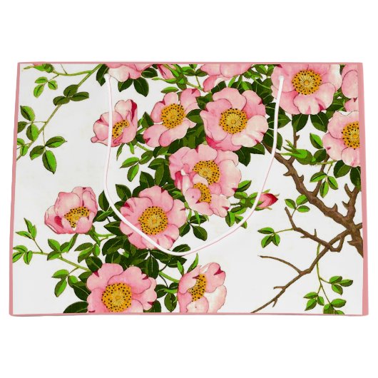  Japanse torenbloesems, roze en goud Large Cadeautasje (Voorkant)