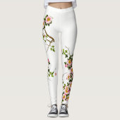  Japanse torenbloesems, roze en goud Leggings (Voorkant)
