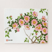  Japanse torenbloesems, roze en goud Legpuzzel (Horizontaal)