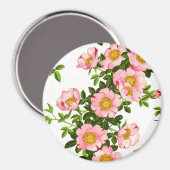 Japanse torenbloesems, roze en goud Magneet (Voorkant / Achterkant)