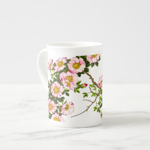  Japanse torenbloesems, roze en goud Porselein Kop