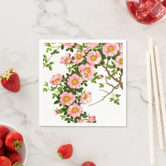  Japanse torenbloesems, roze en goud Servetten (Insitu)