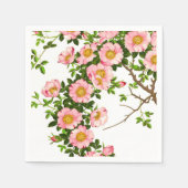  Japanse torenbloesems, roze en goud Servetten (Voorkant)