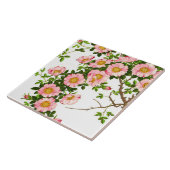  Japanse torenbloesems, roze en goud Tegeltje (Zijkant)