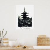Japanse Tower Art Poster (Keuken)