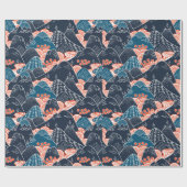 Japanse traditionele bergschilders Kimono Art Cadeaupapier (Vlak)