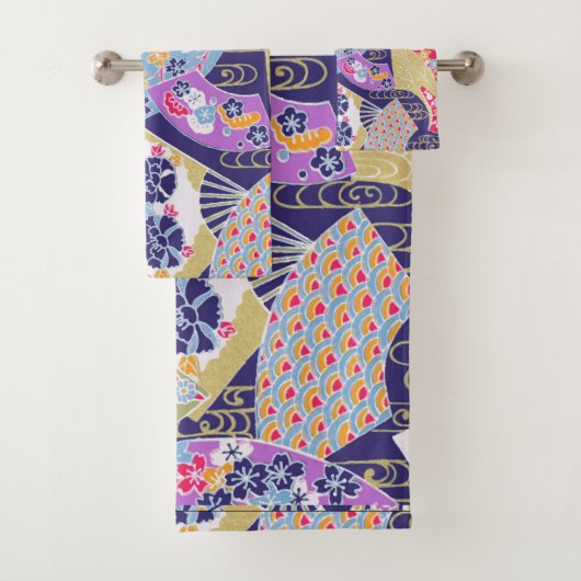 Japanse traditionele keukenset voor geisha-fans bad handdoek (Insitu)