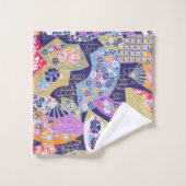 Japanse traditionele keukenset voor geisha-fans bad handdoek (Wasdoekje)