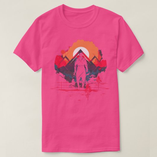 Japanse Traditionele Mount Fuji Japan Geisha T-shirt (Design voorkant)