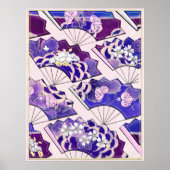 Japanse traditionele ventilatoren poster (Voorkant)