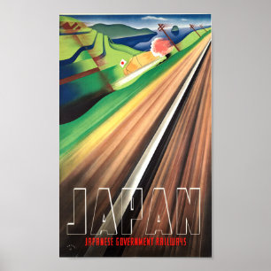 japanse treinreis poster