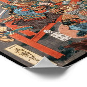 Japanse triptych: Samurai vs. Oni King Poster (Hoek)