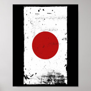 Japanse trots reizen vakantie Japan vlag Poster