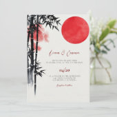Japanse Trouw Uitnodiging (Staand voorkant)