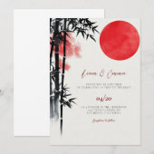 Japanse Trouw Uitnodiging (Voorkant / Achterkant)