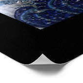 Japanse tsunami Wave na Hokusai Art Poster (Hoek)