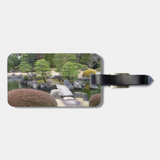 Japanse tuin 日 庭 園 bagagelabel (Achterkant horizontaal)