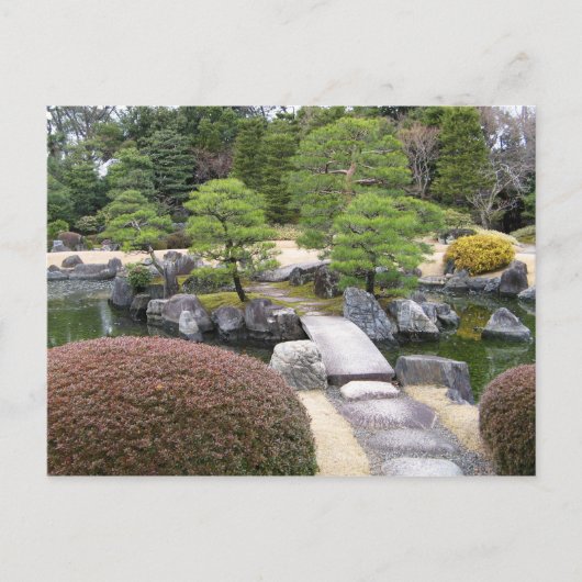 Japanse tuin 日 庭 園 briefkaart (Voorkant)