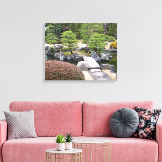 Japanse tuin 日 庭 園 canvas afdruk (Insitu (Woonkamer))