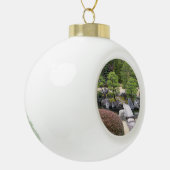 Japanse tuin 日 庭 園 keramische bal ornament (Links)