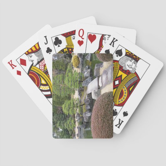 Japanse tuin 日 庭 園 pokerkaarten (Achterkant)