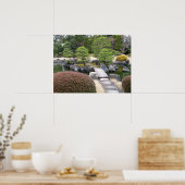 Japanse tuin 日 庭 園 poster (Keuken)