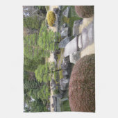 Japanse tuin 日 庭 園 theedoek (Verticaal)