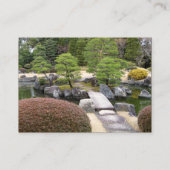 Japanse tuin 日 庭 園 visitekaartje (Achterkant)