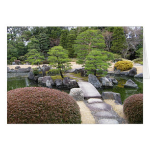 Japanse tuin 日 庭 園 Wenskaart