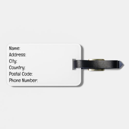 Japanse tuin bagagelabel (Achterkant horizontaal)