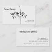 Japanse tuin Bamboo Visitekaartje (Voorkant / Achterkant)