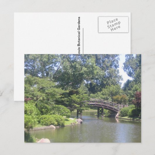Japanse Tuin Briefkaart (Voorkant / Achterkant)