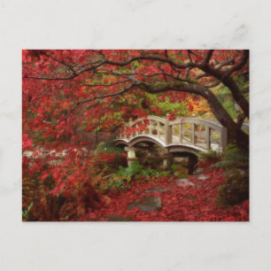 Japanse tuin briefkaart