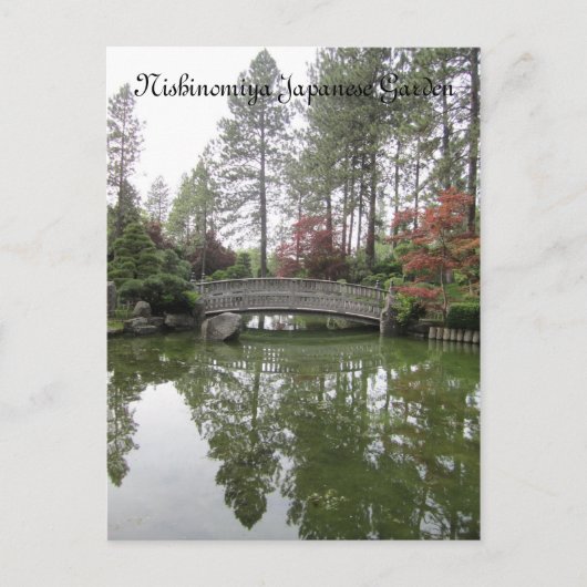 Japanse tuin briefkaart (Voorkant)