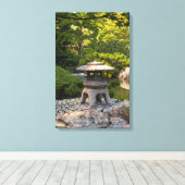 Japanse tuin canvas afdruk (Insitu (Houten vloer))