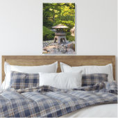Japanse tuin canvas afdruk (Insitu (Slaapkamer))
