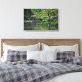Japanse tuin canvas afdruk (Insitu (Slaapkamer))