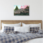 Japanse Tuin Canvasprint Canvas Afdruk (Insitu (Slaapkamer))