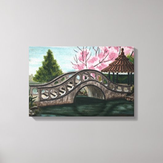 Japanse Tuin Canvasprint Canvas Afdruk (Voorkant)