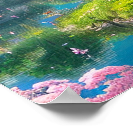 Japanse tuin droland poster (Hoek)