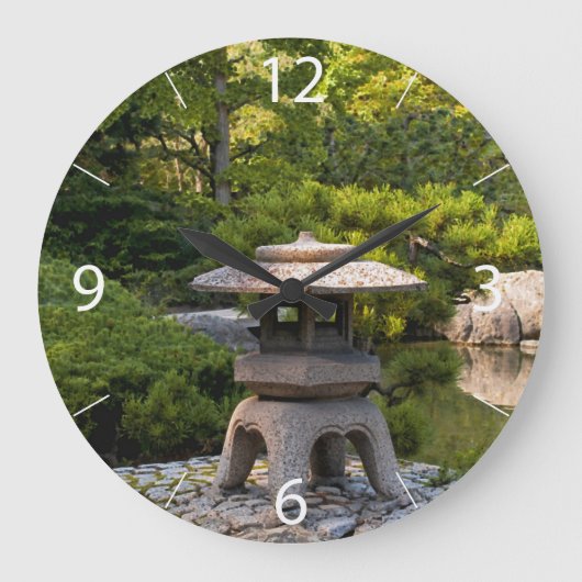 Japanse tuin grote klok (Voorkant)