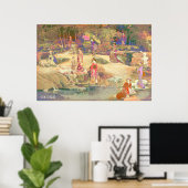 Japanse tuin II / Washington Edition Poster (Thuiskantoor)