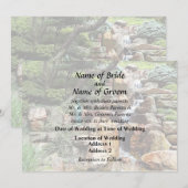 Japanse Tuin in de Herfst Bruiloft Benodigdheden Kaart (Voorkant / Achterkant)