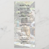 Japanse tuin in de herfst programmakaart (Achterkant)