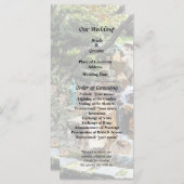 Japanse tuin in de herfst programmakaart (Voorkant / Achterkant)