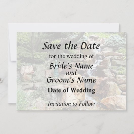 Japanse Tuin in de Herfst Save The Date (Voorkant)